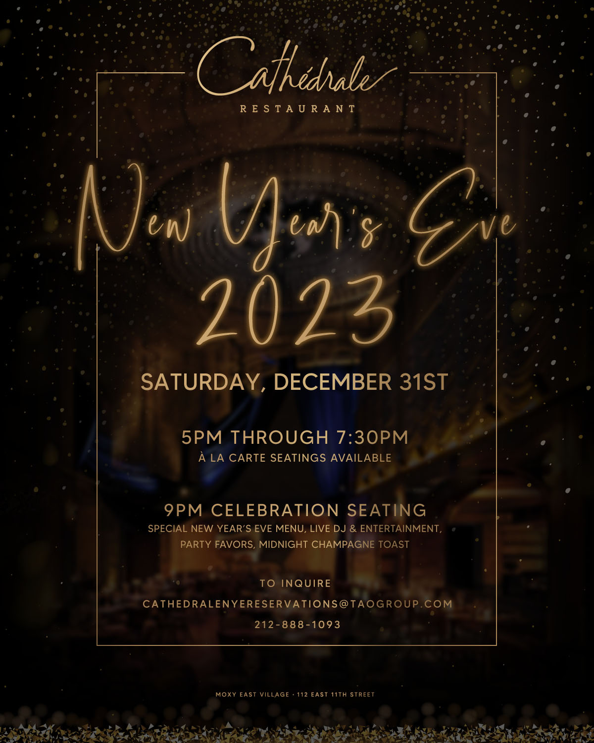 New year's eve at cathedrale nyc